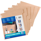 Artikelbild 1 für OXFORD Ordnerregister Touareg DIN A4 Vollformat blanko beige 6-teilig, 1 Satz, Artikelnummer 301422