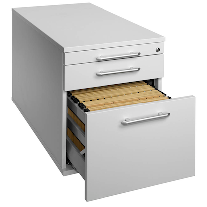 Artikelbild 5 für HAMMERBACHER Solid Rollcontainer lichtgrau 3 Auszüge 42,8 x 80,0 x 51,2 cm, Artikelnummer 293542