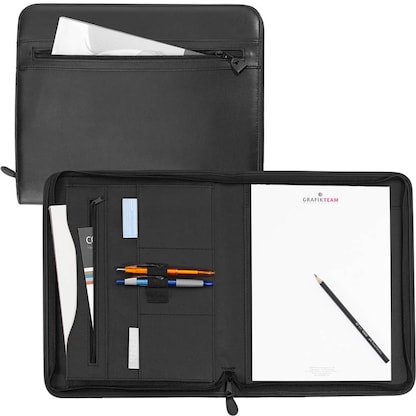 Artikelbild für Alassio Konferenzmappe MILANO Lederimitat DIN A4 schwarz, Artikelnummer 798298