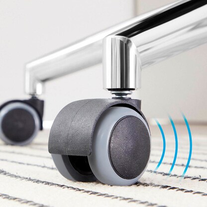 Artikelbild 10 für SONGMICS Bürostuhl, OBN86BK Stoff schwarz, Gestell silber, Artikelnummer 262747