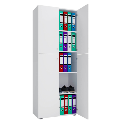 Artikelbild 5 für VCM my office Aktenschrank XXL Lona, 914113 weiß 4 Fachböden 70,0 x 39,0 x 183,0 cm, Artikelnummer 857134