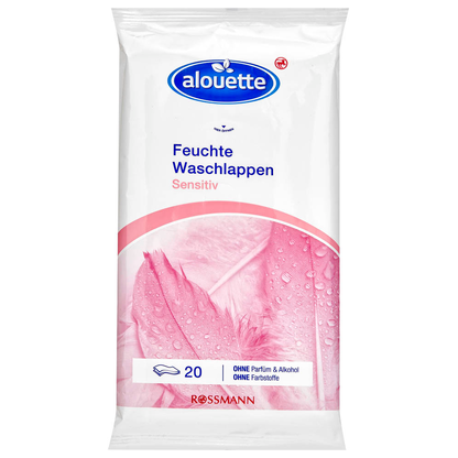 Artikelbild für alouette Feuchttücher Waschlappen 1-lagig weiß, 20 Tücher, Artikelnummer 212924