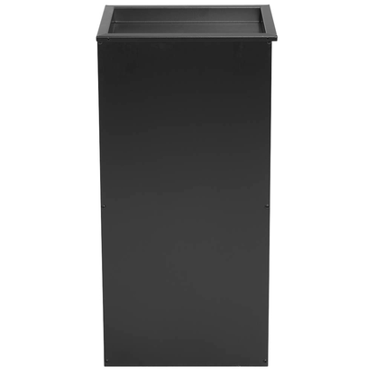 Standaschenbecher rund Metall schwarz 460 mm H 950 mm