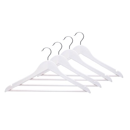 Artikelbild 3 für Zeller Kleiderbügel weiß, 4 St., Artikelnummer 328443