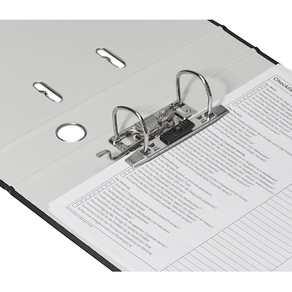 Artikelbild 3 für DONAU Klassik Ordner schwarz Karton 5,0 cm DIN A4, 1 St., Artikelnummer 183624