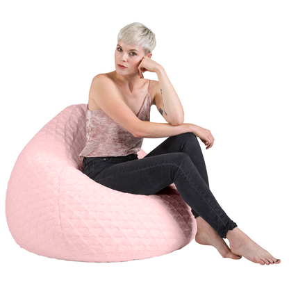 Artikelbild 2 für SITTING POINT FLUFFY HEARTS XL Sitzsack rose, Artikelnummer 589061