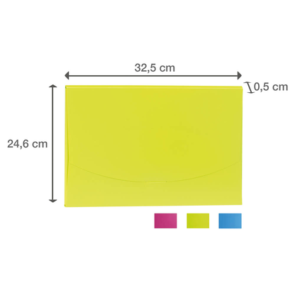 Artikelbild 2 für PAGNA Dokumententasche Wallet DIN A4 pink glatt 0,43 mm, 1 St., Artikelnummer 224887