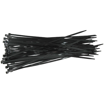 Artikelbild für Werkzeyt Kabelbinder schwarz 450,0 mm x 7,6 mm, 50 St., Artikelnummer 407308