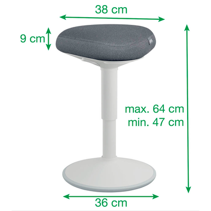 Artikelbild 3 für LEITZ Hocker Ergo Active 65440085 grau, 1 St., Artikelnummer 401527