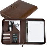 Artikelbild 1 für Alassio Ringbuchmappe VITERBO Lederimitat DIN A4 braun, Artikelnummer 896464