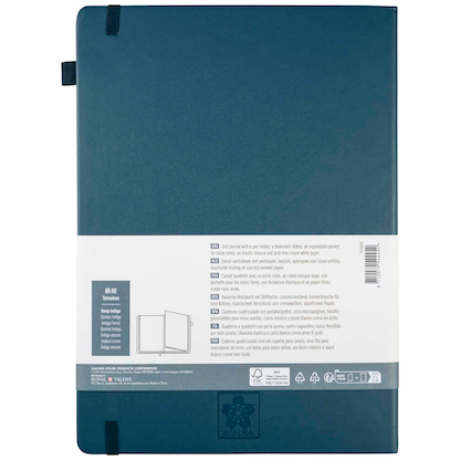 Artikelbild 2 für Sakura Notizbuch DIN A4 kariert, dunkelindigo Hardcover 160 Seiten, 1 St., Artikelnummer 708889