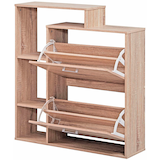Artikelbild 1 für WOHNLING Schuhschrank, WL1.793 sonoma-eiche 4 Fachböden 85,0 x 24,0 x 93,0 cm, Artikelnummer 905634
