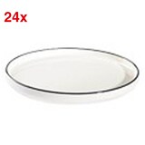 Artikelbild 1 für ID Fine Teller Modest Black Stolt weiß Ø 10,0 cm, 24 St., Artikelnummer 634198