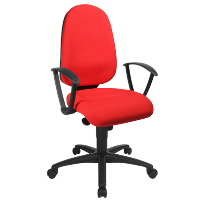 Artikelbild 7 für Topstar Bürostuhl Syncro Pro 5, S500 G21 Stoff rot, Gestell schwarz, Artikelnummer 350640