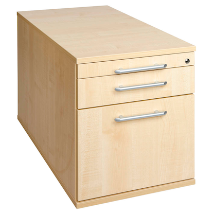 Artikelbild für HAMMERBACHER Solid Rollcontainer ahorn 3 Auszüge 42,8 x 80,0 x 51,2 cm, Artikelnummer 293567