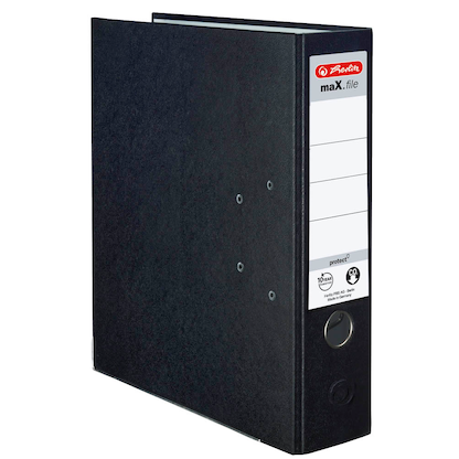 Artikelbild 2 für herlitz maX.file protect Ordner schwarz Kunststoff 8,0 cm DIN A4, 1 St., Artikelnummer 138529