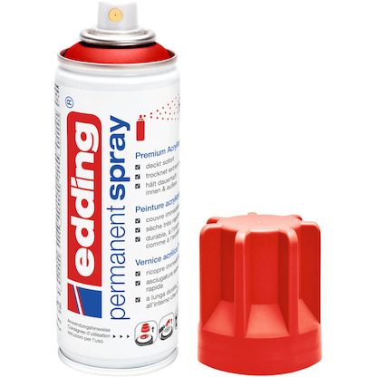 Artikelbild 2 für edding 5200 Acrylspray Sprühfarbe verkehrsrot matt, 1 St., Artikelnummer 789311