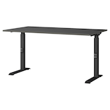 Artikelbild 1 für GERMANIA Bedano höhenverstellbarer Schreibtisch grafit rechteckig, C-Fuß-Gestell schwarz 180,0 x 80,0 cm, Artikelnummer 388799
