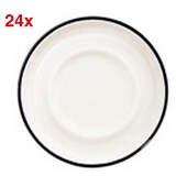 Artikelbild 1 für ID Fine Untertassen Modest Black Stolt weiß Ø 10,0 cm, 24 St., Artikelnummer 634208