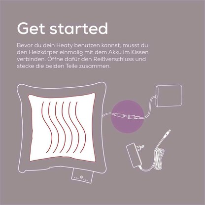 Artikelbild 10 für beurer HK 77 Heizkissen lavender-lilac 25,2 W, Artikelnummer 744407