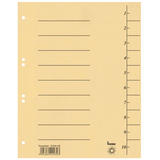 Artikelbild 1 für bene Trennblätter DIN A4 1-10 gelb, 250 g/qm, 100 St., Artikelnummer 401745