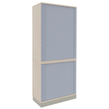 Artikelbild 1 für fm Sidney Rollladenschrank akazie, silber 3 Fachböden 80,0 x 44,2 x 186,9 cm, Artikelnummer 509972