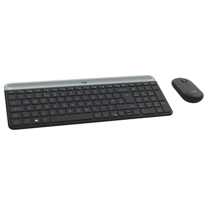 Artikelbild für Logitech MK470 Slim Combo Tastatur-Maus-Set kabellos schwarz, Artikelnummer 924249