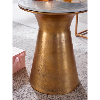 Artikelbild 5 für WOHNLING Beistelltisch rund Marmor weiß, marmor 35,0 x 35,0 x 45,0 cm, 1 St., Artikelnummer 166258