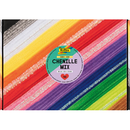 Artikelbild 5 für folia Pfeifenreiniger bunt Chenilledraht-Mix Jumbo Ø 4,0 - 8,0 mm, 700 St., Artikelnummer 692493