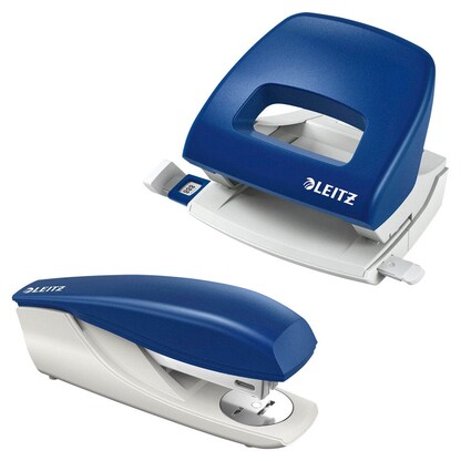 Artikelbild 7 für AKTION: LEITZ Locher und Heftgeräte Set NeXXt 5038 und 5500 blau/grau + GRATIS 200 Heftklammern 24/6, Artikelnummer 368233