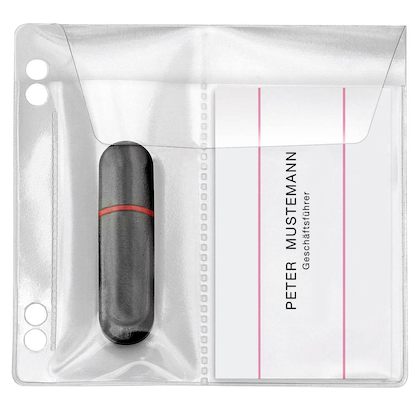 Artikelbild für VELOFLEX 2er USB-Stick-Hüllen abheftbar transparent, 10 St., Artikelnummer 569970