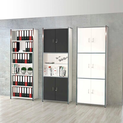 Artikelbild 8 für Kerkmann Aktenregal Lago weiß 80,0 x 38,0 x 220,0 cm, 1 St., Artikelnummer 308371