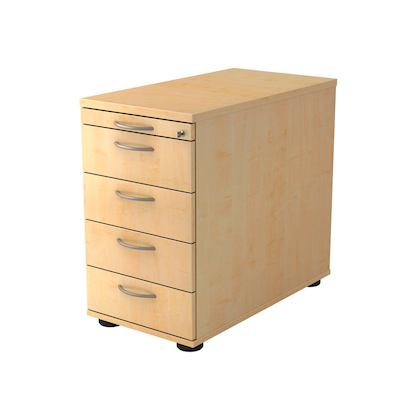 Artikelbild für HAMMERBACHER Solid SC50 Standcontainer ahorn 5 Auszüge Metall-Bügelgriff chrom 42,8 x 80,0 x 72,0 - 76,0 cm, Artikelnummer 983027