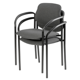 Artikelbild 1 für Nowy Styl Besucherstühle Styl anthrazit Stoff, 2 St., Artikelnummer 260467