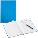 Artikelbild 1 für LEITZ Notizbuch WOW DIN A4 kariert, blau-metallic Hardcover 160 Seiten, 1 St., Artikelnummer 289241