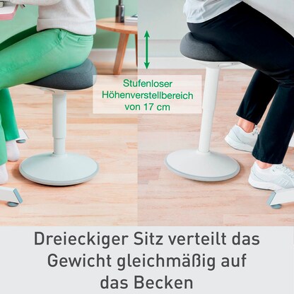 Artikelbild 15 für LEITZ Hocker Ergo Active 65440085 grau, 1 St., Artikelnummer 401527