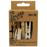 Artikelbild 1 für M&M Holzklammern holz 10 Stück, 1 Pack, Artikelnummer 647499