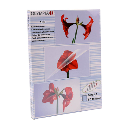 Artikelbild 5 für OLYMPIA Laminierfolien glänzend für A5 80 micron, 100 St., Artikelnummer 565349
