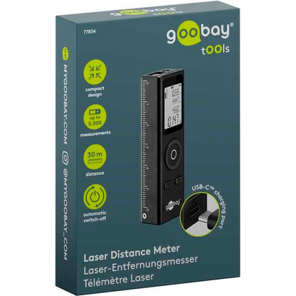 Artikelbild 2 für goobay 77834 Laser-Entfernungsmesser, Artikelnummer 779706