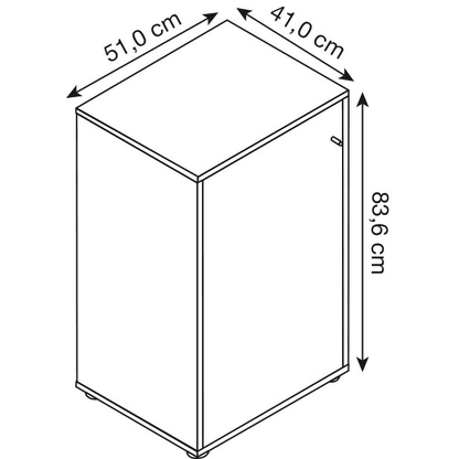 Artikelbild 5 für MÖBELPARTNER Regalschrank 400, 701775 weiß, wildeiche 151,1 cm 41,0 cm, 1 St., Artikelnummer 773992