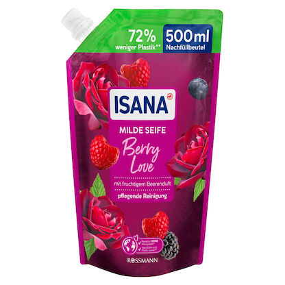 Artikelbild für ISANA Berry Love Flüssigseife Nachfüllpackung 500 ml, Artikelnummer 511992