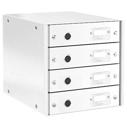 Artikelbild für LEITZ Schubladenbox Click & Store weiß 60490001, DIN A4 mit 4 Schubladen, 1 St., Artikelnummer 682997