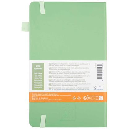 Artikelbild 2 für Sakura Notizbuch ca. DIN A5 punktkariert, pale patina Hardcover 160 Seiten, 1 St., Artikelnummer 709046