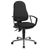 Artikelbild 1 für Topstar Bürostuhl Support® P Deluxe, 8179A G20 Stoff schwarz, Gestell chrom, Artikelnummer 500417