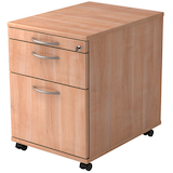 Artikelbild 1 für HAMMERBACHER AC20 Rollcontainer nussbaum 3 Auszüge 42,8 x 58,0 x 59,0 cm, Artikelnummer 983106