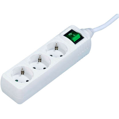 Artikelbild für hama 3-fach Steckdosenleiste mit Schalter 1,4 m weiß, Artikelnummer 772883