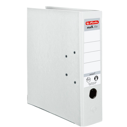 Artikelbild 2 für herlitz maX.file protect Ordner weiß Kunststoff 8,0 cm DIN A4, 1 St., Artikelnummer 138578