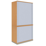 Artikelbild 1 für fm Sidney Rollladenschrank buche 3 Fachböden 100,0 x 44,2 x 186,9 cm, Artikelnummer 510022