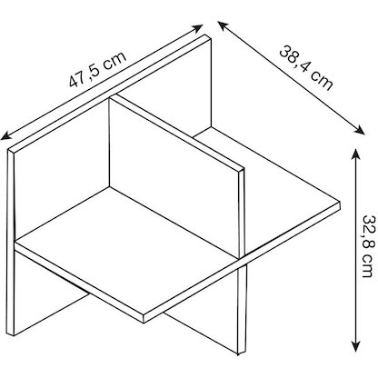 Artikelbild 6 für MÖBELPARTNER Regalschrank 500, 701808 weiß 151,05 x 41,0 x 168,7 cm, 1 St., Artikelnummer 824132