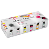Artikelbild 1 für KREUL Magic Marble Marmorierfarben farbsortiert 6 x 20,0 ml, 6 St., Artikelnummer 115259